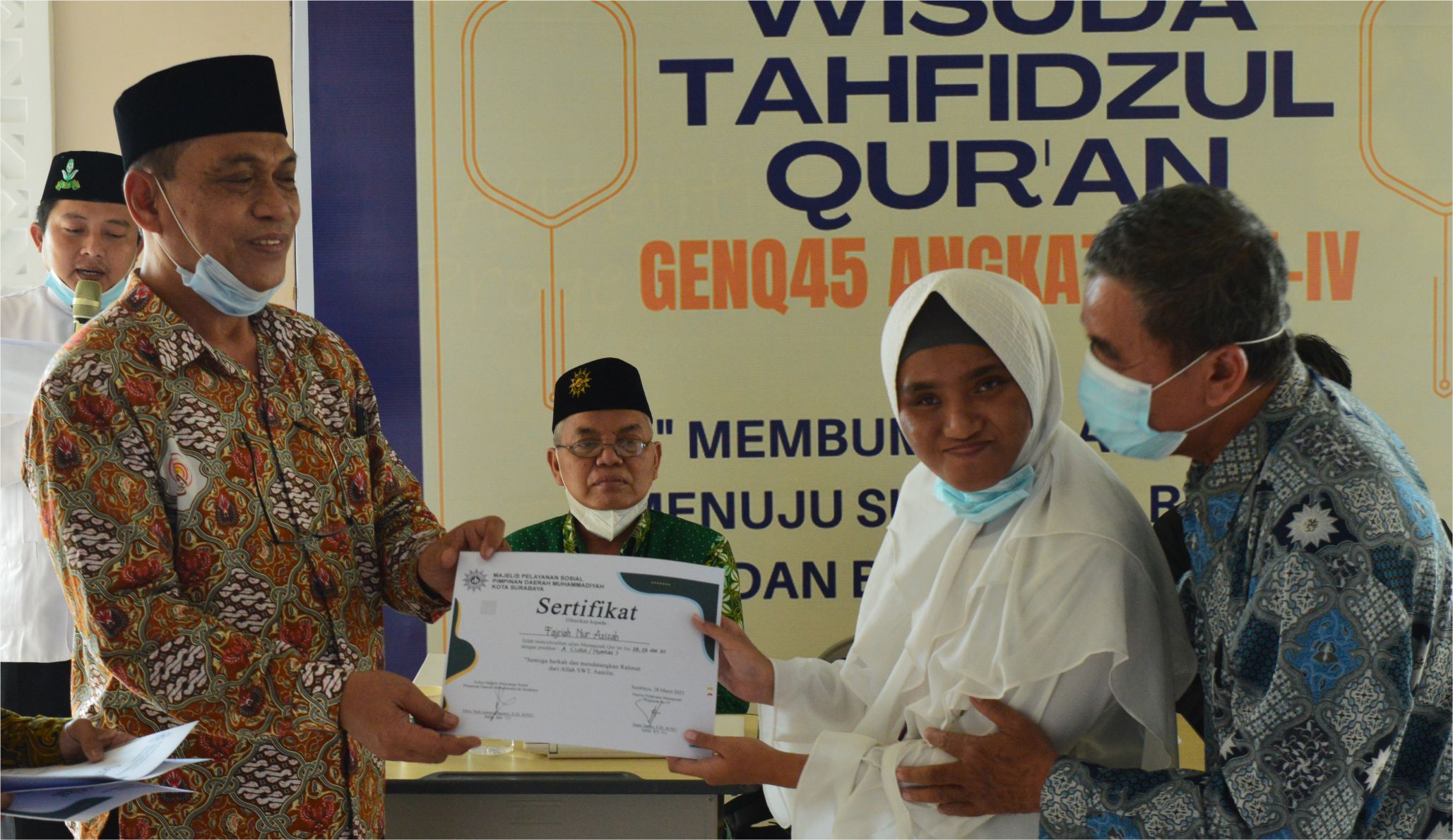 Hampir 100 Santri Menghadiri Wisuda Tanfidz Akbar Muhammadiyah Se-Surabaya